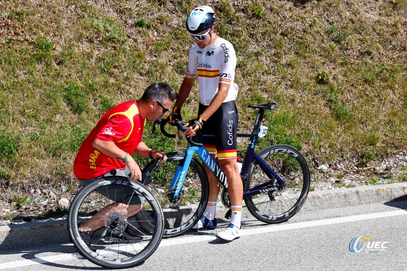 European Championships Munich 2022 - 2022 UEC Road Elite European Championships - Men's Road Race - 14/08/2022 - Oier Lazkano (ESP) - photo Luca Bettini/UEC/SprintCyclingAgency?2022